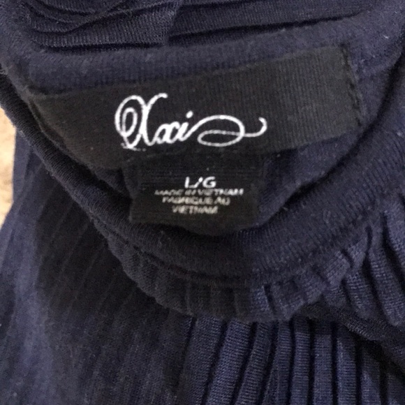 Navy top by Xai. Size Large - Picture 6 of 8